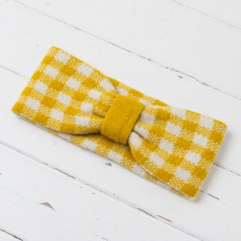 Gingham Knitted Headband, 2 of 8