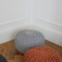 Super Chunky Knitted Footstool Or Pouffe, thumbnail 1 of 6