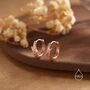 Sterling Silver Octopus Tentacles Huggie Hoop Earrings, thumbnail 3 of 11