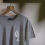 Womens 'Brave Free' Grey Acid Wash T Shirt, thumbnail 7 of 7
