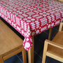 Welsh Blanket Print Oilcloth Tablecloth, thumbnail 8 of 12