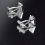 Accordion Silver Cufflinks Gift For Musicians | 316 L Stainless Steel Music Accessory, thumbnail 3 of 4