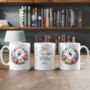 Personalised Samoyed Summer Floral Dog Wreath Gift Keepsake Mug, thumbnail 2 of 2