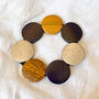Boho Colourful Wooden Disc Bracelet, thumbnail 5 of 5