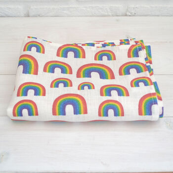 Rainbow Linen Tea Towel, 2 of 6