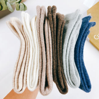 Cosy Cashmere Merino Wool Socks, 7 of 10