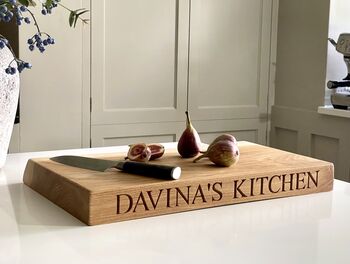 Large Live Edge James Martin Oak Chopping Board, 6 of 9