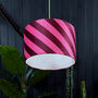 Raspberry Ripple Helter Skelter Velvet Lampshades, thumbnail 1 of 5