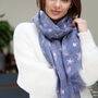 Personalised Rose Gold Foil Birth Flower Scarf, thumbnail 3 of 12