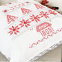 Cross Stitch Christmas Joy Cushion Cover, thumbnail 4 of 6
