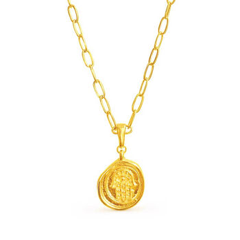 Palma Hamsa Hand Charm Necklace, 5 of 5