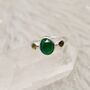 Green Onyx Tourmaline Sterling Silver Ring, thumbnail 4 of 10
