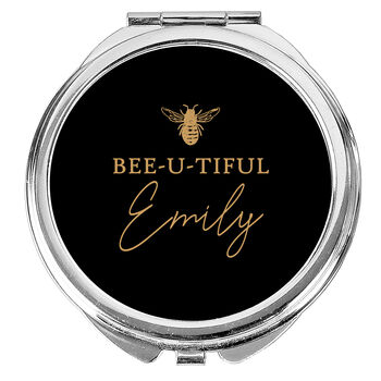 Personalised Bee U Tiful Compact Mirror, 4 of 4