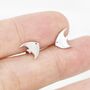 Sterling Silver Angelfish Stud Earrings, thumbnail 3 of 9