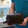 Personalised Leather Wash Bag, thumbnail 4 of 8