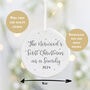 Personalised First Christmas As A Family Decoration, thumbnail 2 of 5