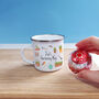 Personalised Gardening Enamel Mug, thumbnail 3 of 6