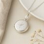 Personalised Sterling Silver April Birthstone Locket – Cubic Zirconia, thumbnail 1 of 8