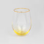 G Decor Set Of Four Lazaro Yellow Ombre Tumbler Glasses, thumbnail 7 of 8