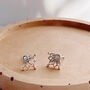 Mother Of Pearl Lotus Flower Studs, thumbnail 6 of 8