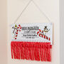 Personalised Candy Cane Countdown Advent Calendar, thumbnail 1 of 5
