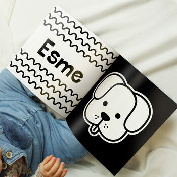 Personalised High Contrast Sensory Baby Book, 3 of 8