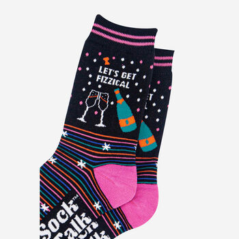 Let's Get Fizzical Combed Cotton Funny Ankle Socks Women's, 3 of 6