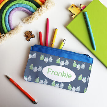 Cute Monster Personalised Pencil Case, 5 of 8