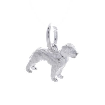 Border Terrier Silver Charm, 3 of 8