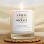 Engagement Candle Gift Set Personalised Engagement Gift, thumbnail 1 of 5