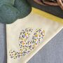 Bunting In Butter Yellow With Ditsy Floral Flowers. Bunting Flags Girls Bedroom, Personalised Baby Room Garland Name Banner, thumbnail 4 of 12