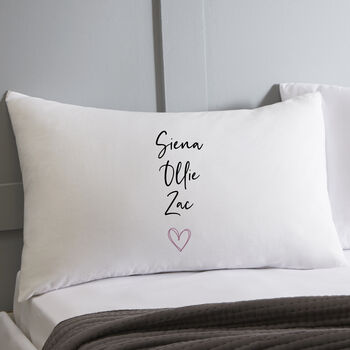 Personalised Family Names Pillowcase, 2 of 2