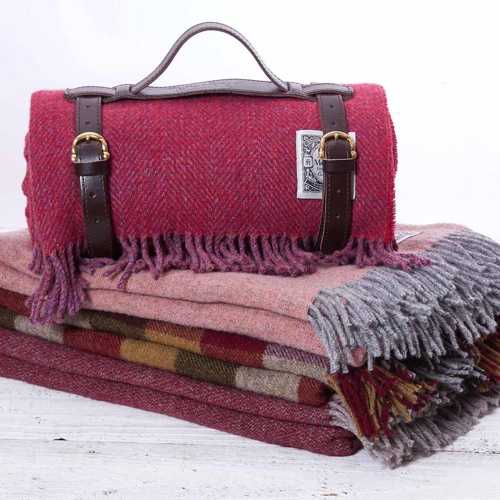 Apple Red Luxury Picnic Rug By Tolly McRae