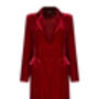 Vintage 1940's Style Red Velvet Party Coat, thumbnail 2 of 3