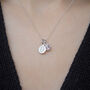 Personalised Initial Necklace With Birthstone Charm, thumbnail 3 of 11