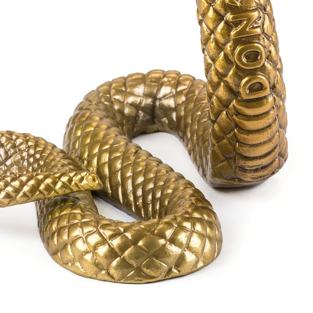 Snake Ornament In Gold By Out There Interiors