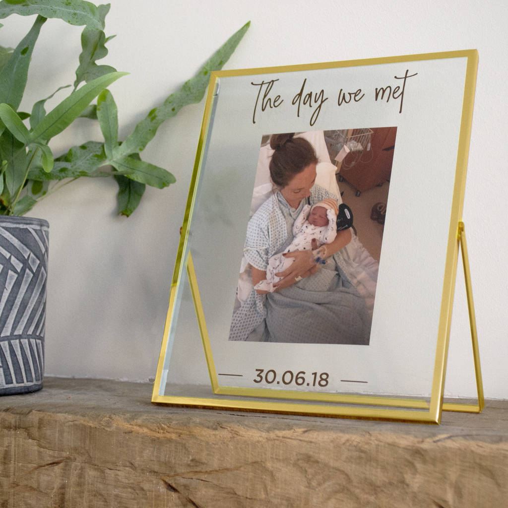 Personalised Baby Photo Frame By Solesmith