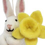 Handmade Felt Delilah Bunny Easter Decoration, thumbnail 2 of 7