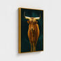 Majestic Highland Cow Canvas Art, thumbnail 8 of 8
