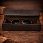 Personalised Genuine Leather Eyeglasses Case Portable Holder For Sunglasses And Reading Glasses, thumbnail 3 of 8