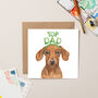 Dachshund Top Dad Card, thumbnail 1 of 3