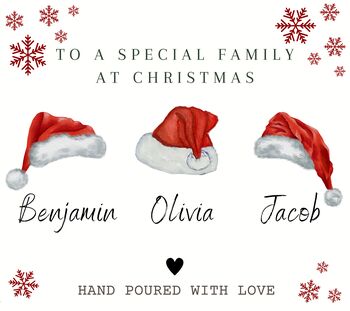 Christmas Gift For Families, Merry Christmas To Special Family Scented Candle, 6 of 7