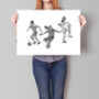 Womens Soccer Collage Print, thumbnail 3 of 3