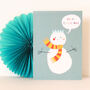 Christmas Snowman Greetings Card, thumbnail 5 of 5