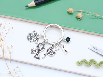 Personalised Knitting Keyring, 5 of 9