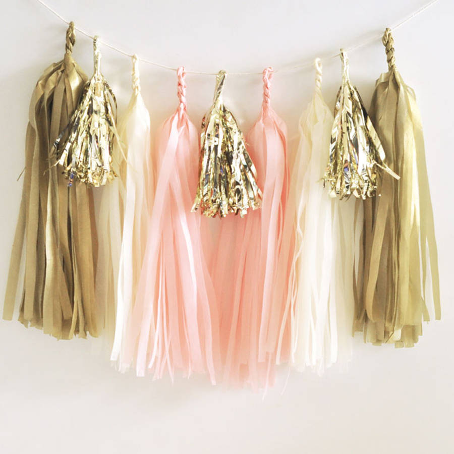 diy tassel garland kit by hope and willow | notonthehighstreet.com