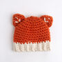 Baby Toddler Child Fox Hat Easy Crochet Kit, thumbnail 3 of 10