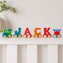 Wooden Letter Personalised Name Toy Train, thumbnail 1 of 7
