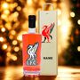 Personalised Liverpool Football Strawberry And Rhubarb Vodka Gift Set, thumbnail 1 of 4