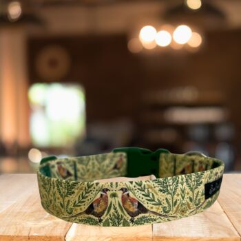 Country Pheasant Luxury Dog Collar, 2 of 3